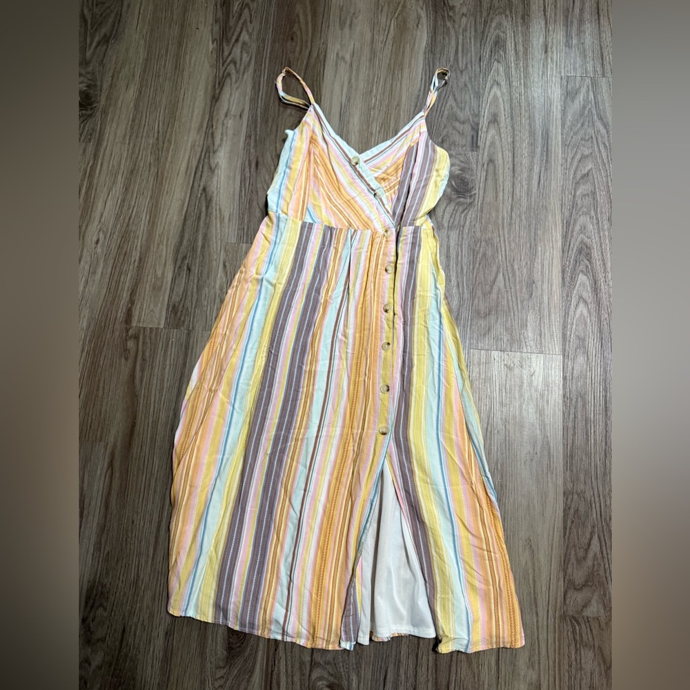 Cozy Casual Pastel Striped Dress